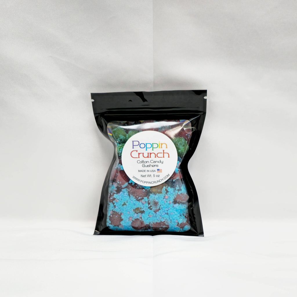 Poppin Crunch Cotton Candy Gushers Candy Snacks 1 - 2 LBS - Choice of Sweet or Sour Bonbon Candies Corn Sugar