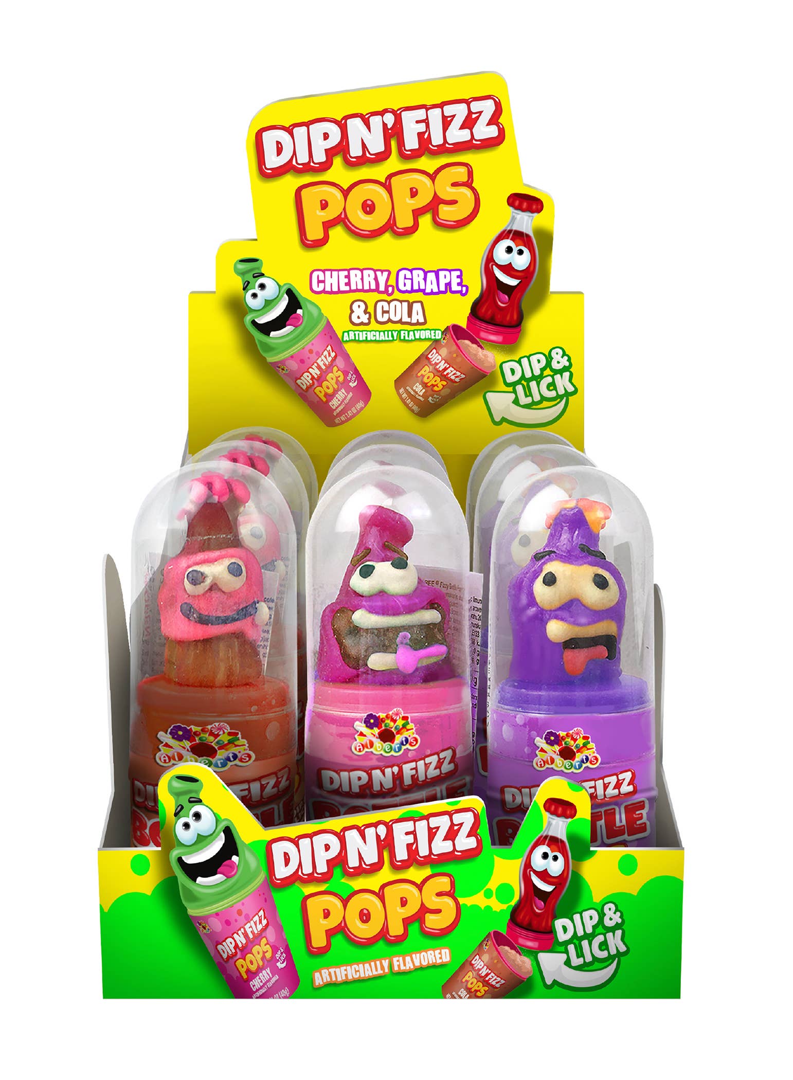 Albert's Dip N' Fizz Pops, 12ct